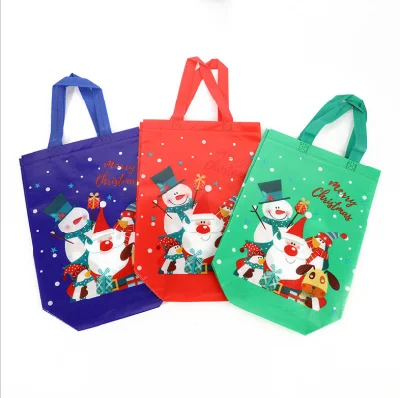 Promotion PLA non tissé emballage cadeau sac non tissé de Noël